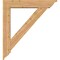 Ekena Millwork Traditional Traditional Smooth Bracket w/ Offset Brace, Western Red Cedar, 7 1/2"W x 40"D x 44"H BKT0806X40X44TRA01SWR - alternate 3